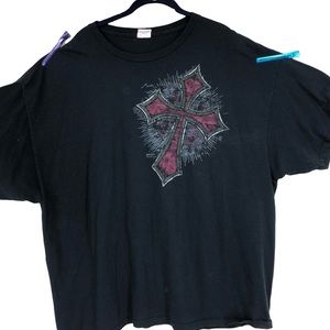 VTG Kerusso 3X Unisex Christian T-Shirt; Religious Tee; Celtic Cross; Scripture